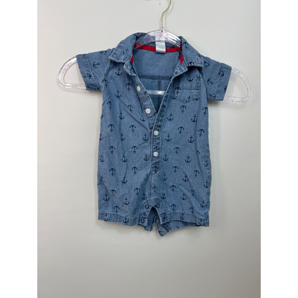 Carter's 9 Month Jean One Piece‎ with Anchors